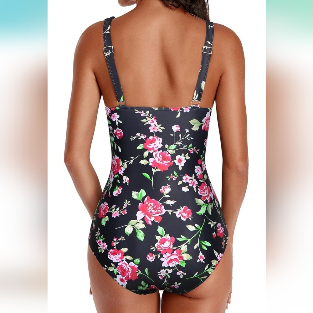 HOLIPICK One Piece Ruffle Swimsuit - Picture 2 of 7